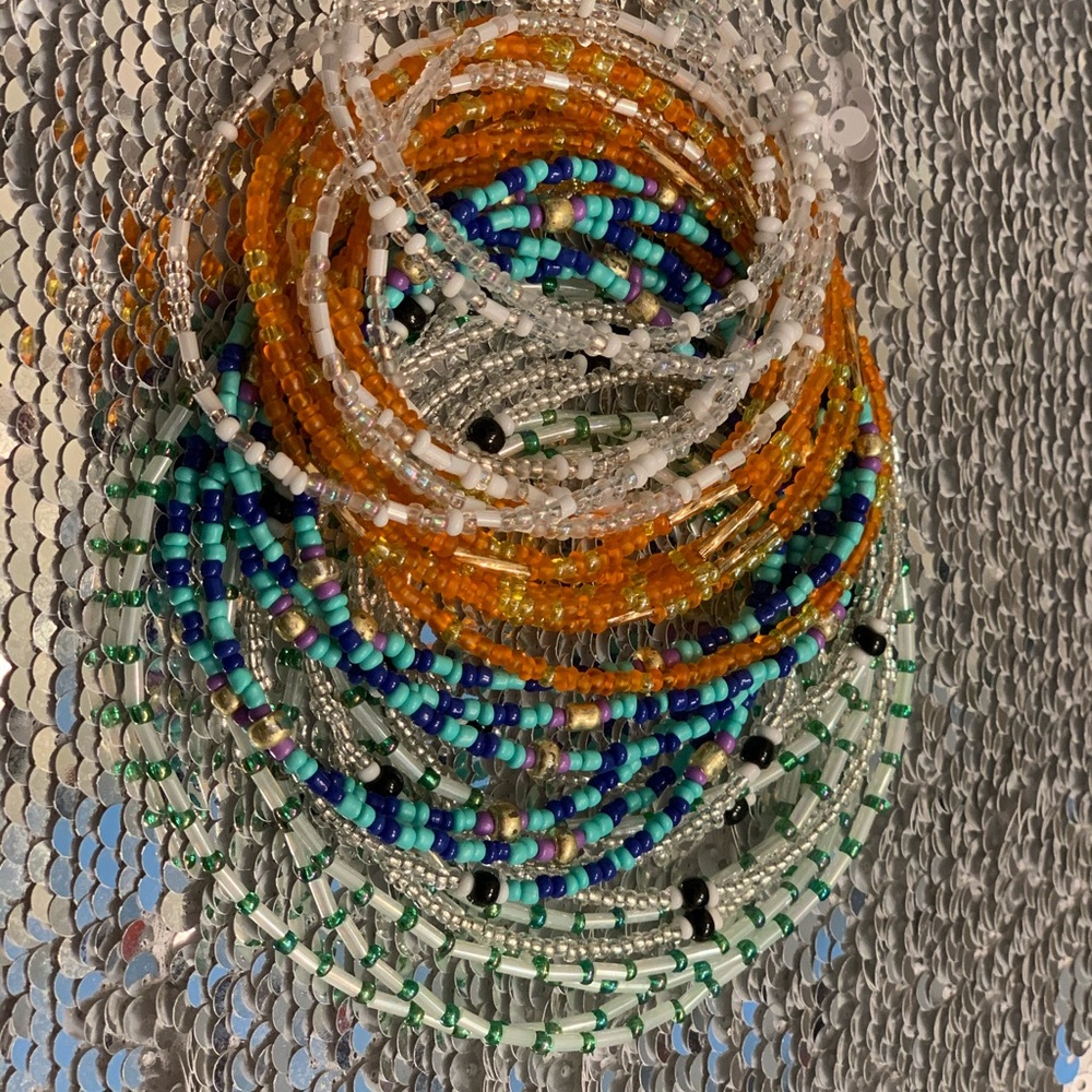 Glass Seed Waist Beads